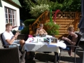 Strickrauschen auf der Terrasse