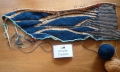Annette Fredrich strickt mit "Colori" einer Garnmischung aus Wolle, Leinen und Seide