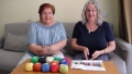 Pia Lenhard und ich während der Videoproduktion für "Farbenhoroskop"