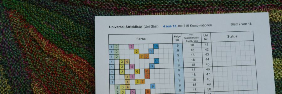 Nachtrag Online-Workshops „Kombinatorik für Garnmelierungen“