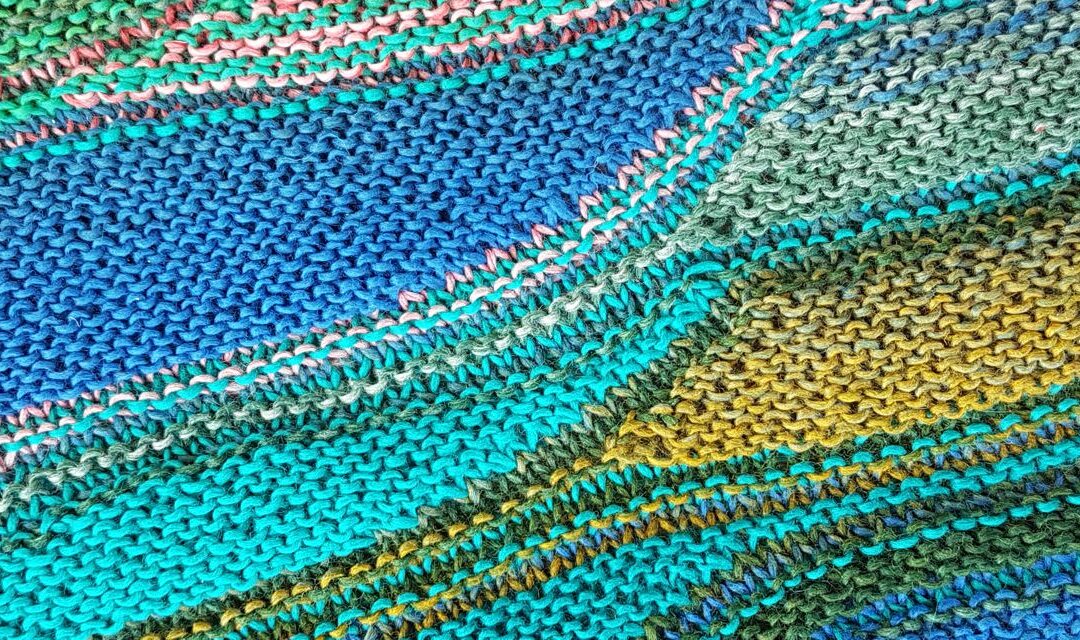 Ausschnitt aus Gradient-Tuch von Gabriele Kluge
